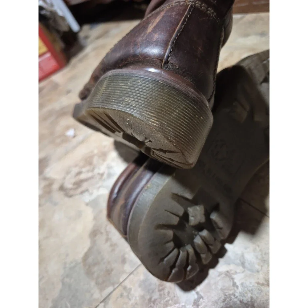 Vintage Dr. Martens Ankle Boots 8287 Brown Men's Size 10 Made in England